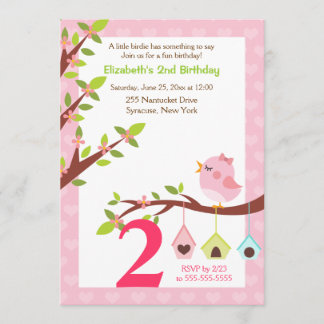 Ein kleines Rosa der Einladung