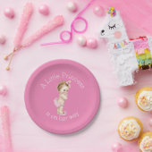 Ein kleines Rosa Prinzessin-Babyparty Pappteller (Party)