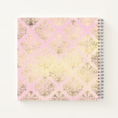 Ein kleines Rose Floral Girl Babyduschenbuch Notizblock (Rückseite)