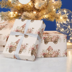 Ein kleines Schatz-Herbst-Häschen-Geschenkpapier Geschenkpapier