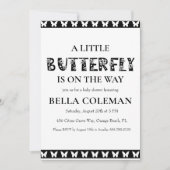 ein kleines Schmetterling Baby Dusche Einladung (Vorderseite)