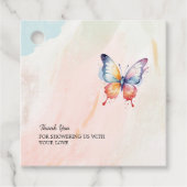 Ein kleines Schmetterling pastellfarben whimsical Geschenkanhänger (Vorderseite)