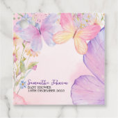 Ein kleines Schmetterling pastellfarben whimsical  Geschenkanhänger (Vorderseite)