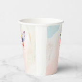 Ein kleines Schmetterling pastellfarben whimsical Pappbecher (Rechts)