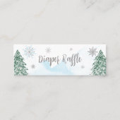 Ein kleines Schneeflocken Baby Diaper Raffles Mini Visitenkarte (Vorderseite)