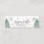 Ein kleines Schneeflocken Baby Diaper Raffles Mini Visitenkarte (Vorderseite)