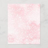 Ein kleines Schneeflocken-Baby-Duschbudget (Rückseite)