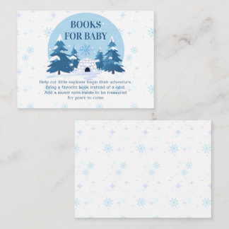Ein kleines Schneeflocken-Baby-Shower-Bücher für B Begleitkarte
