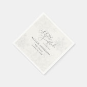 Ein kleines Schneeflocken Babydusche Party Serviette (Ecke)