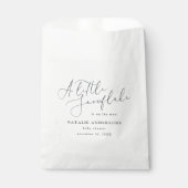 Ein kleines Schneeflocken-Gastgeschenk mit Baby-Du Geschenktütchen (Vorderseite)