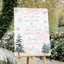 Ein kleines Schneeflocken ist unterwegs Begrüßungs