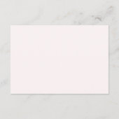 Ein kleines Schneeflocken Pink Baby Duschbücher fü Begleitkarte (Rückseite)