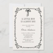 Ein kleines schwarzes Schuhwerk Halloween-Kinderdu Einladung (Vorderseite)