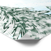 Ein kleines Snowflake Blue Baby Dusche Begrüßungsz Poster (Ecke)