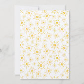 Ein kleines Sonnenschein Baby Dusche Einladung (Rückseite)