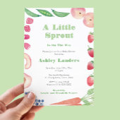 Ein kleines Sprout Bauer Market Baby Dusche Einladung