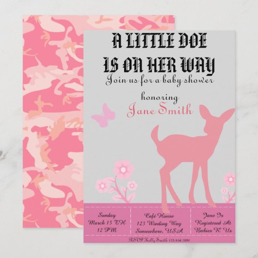 Ein kleines Stück Einladung (Vorne/Hinten)