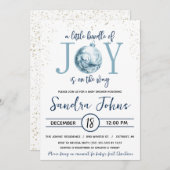 Ein kleines Stück Freude ist auf dem Weg Baby Dusc Einladung (Vorne/Hinten)