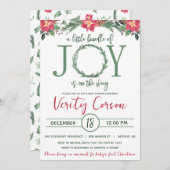 Ein kleines Stück Freude ist auf dem Weg Baby Dusc Einladung (Vorne/Hinten)