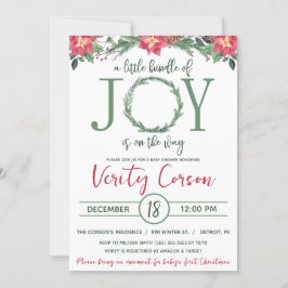 Ein kleines Stück Freude ist auf dem Weg Baby Dusc Einladung