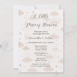 Ein kleines Stück Heaven Baby-Dusche Einladung