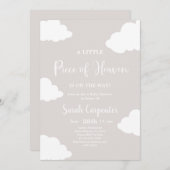 Ein kleines Stück Heaven-Baby-Dusche Einladung (Vorne/Hinten)