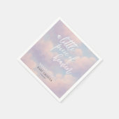 Ein kleines Stück Heaven Baby Dusche Minimalistisc Serviette (Ecke)