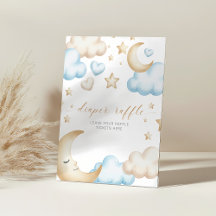 Ein kleines Stück Himmel Baby Shower Windel-Raffle