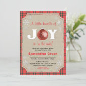 Ein kleines Stück Joy Baby Dusche Einladung (Stehend Vorderseite)