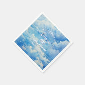 Ein kleines Stück vom Himmel schickte Babydusche N Serviette (Ecke)