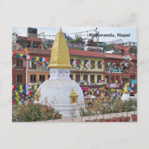 Ein kleines Stupa in Kathmandu Postkarte