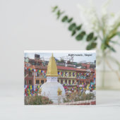 Ein kleines Stupa in Kathmandu Postkarte (Stehend Vorderseite)