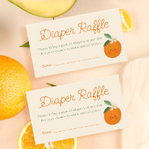Ein kleines Süsse Baby Shower Diaper Raffle Ticket