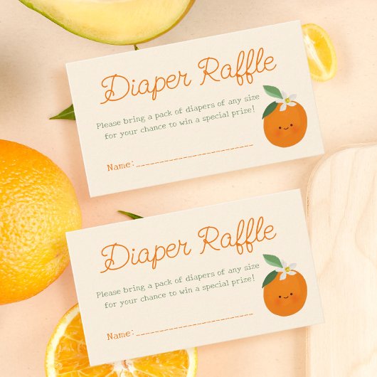 Ein kleines Süsse Baby Shower Diaper Raffle Ticket Begleitkarte