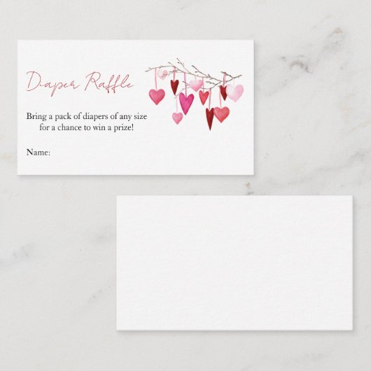 Ein kleines Sweetheart ist auf dem Weg Windeln Raf Visitenkarte (Vorne/Hinten)