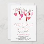 Ein kleines Sweetheart ist auf dem Weg zur Einladu Einladung (Vorderseite)