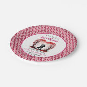 Ein kleines Sweetheart Valentine Pappteller (Schrägansicht)