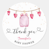 Ein kleines Sweetheart | Valentinsche Kinderdusche Runder Aufkleber (Vorderseite)