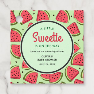 Ein kleines Sweetie Watermelon Baby Dusche Vielen Geschenkanhänger