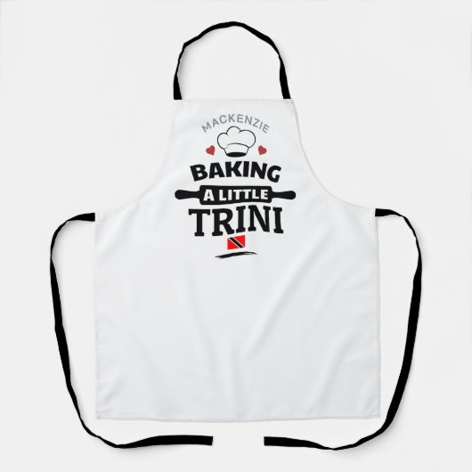 Ein kleines Trini-Schwangerschaftsgeschenk backen Schürze (Vorderseite)