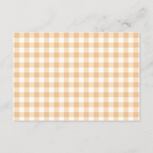 Ein kleines türkisches Baby-Duschbücher für Baby Begleitkarte (Rückseite)