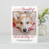 Ein kleines, unheimlich Personalisiertes Hundefüße Feiertagskarte (Stehend Vorderseite)