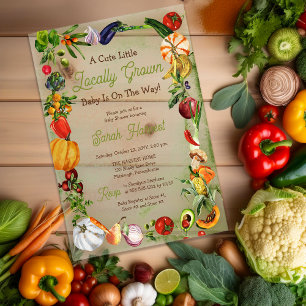 Ein kleines, vor Ort gezüchtetes Baby ist unterweg Acryleinladungen