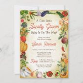 Ein kleines, vor Ort gezüchtetes Baby ist unterweg Einladung (Vorderseite)