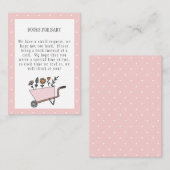 Ein kleines Wildblume-Buch für Babykarte Begleitkarte (Vorne/Hinten)