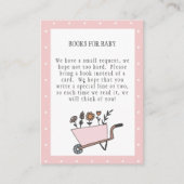 Ein kleines Wildblume-Buch für Babykarte Begleitkarte (Vorderseite)