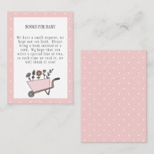 Ein kleines Wildblume-Buch für Babykarte