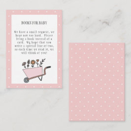 Ein kleines Wildblume-Buch für Babykarte Begleitkarte