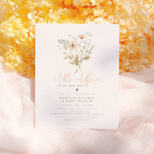 Ein kleines Wildblume Budget Boho Nature Babydusch