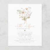 Ein kleines Wildblume Budget Boho Nature Babydusch (Vorderseite)